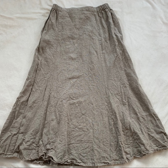 Flax Dresses & Skirts - FLAX 100% Linen Midi skirt